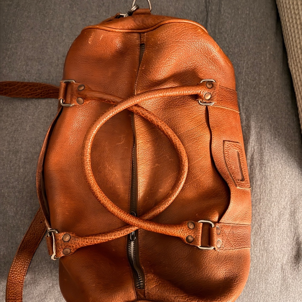 Buffalo Jackson Ryder Reserve Bison Leather Duffel Bag - Picture 5 of 7